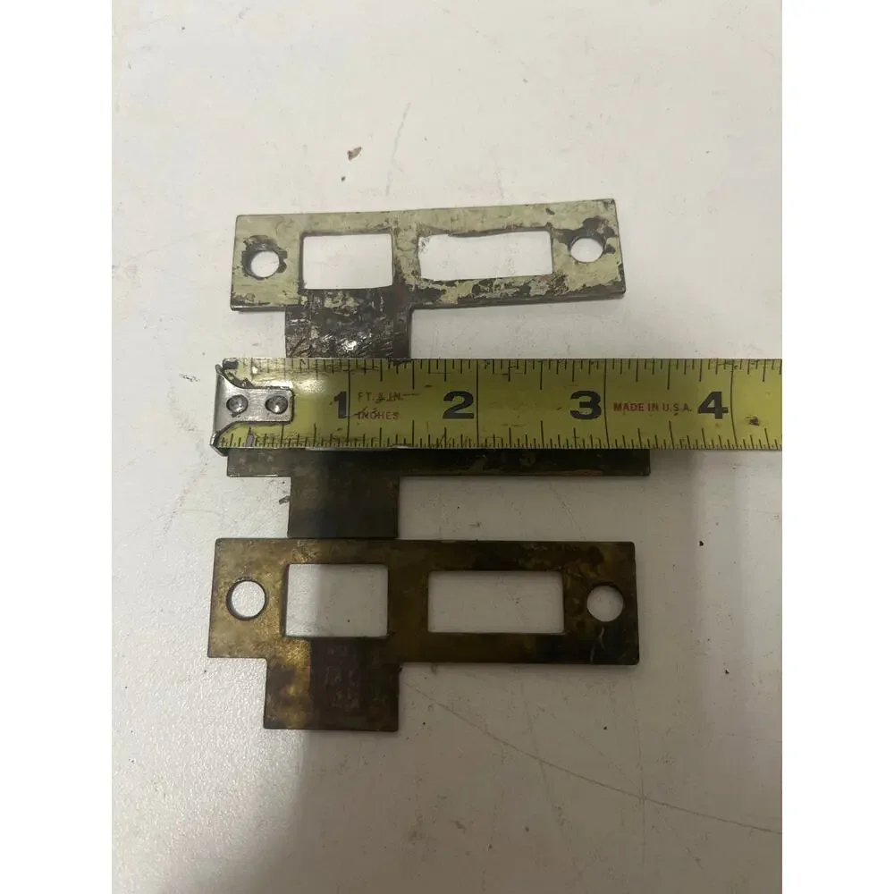 Antique/Vintage Style Door Strike Plate, Mortise, Striker, 3-1/4